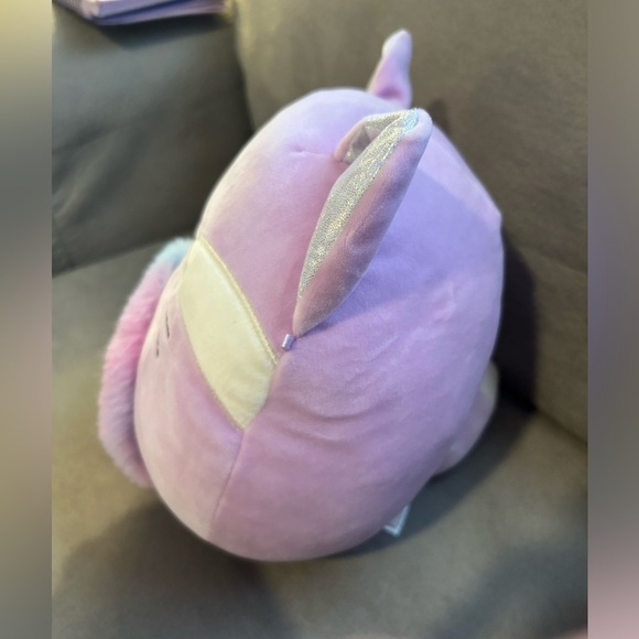Squishmallow Fay Fox 8 “ Plush 2022 Kellytoy Purple Heart Nose Rainbow was $19 - Picture 2 of 4